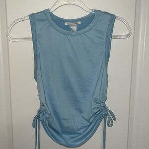 Light Blue Tank with Tie Sides